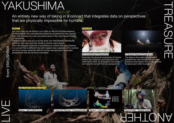 'YAKUSHIMA TREASURE ANOTHER LIVE FROM YAKUSHIMA'. ⓒ덴츠 크리에이티브 X