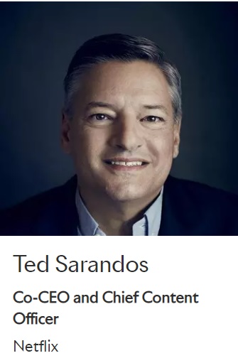 테드 사란도스 넷플릭스 공동 CEO. ⓒCannes Lions