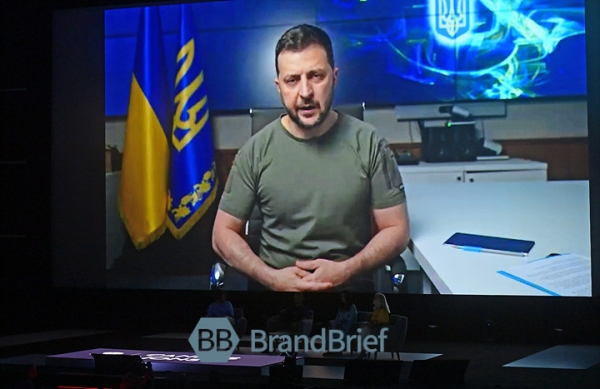 볼로디미르 젤렌스키(Volodymyr Zelenskyy) 우크라이나 대통령. ⓒ프랑스 칸 = 이기륭 기자