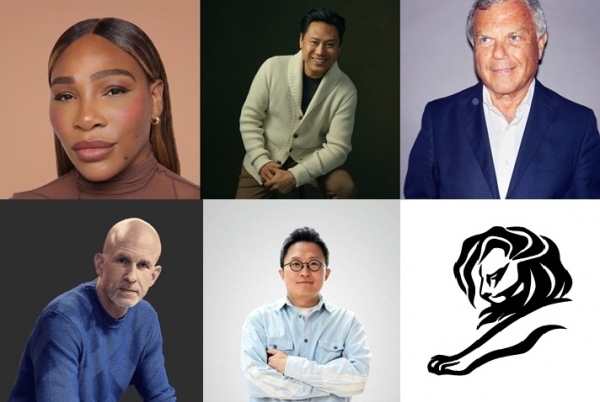 왼쪽 상단부터 세레나 윌리엄스(Serena Williams), 존 추(Jon M Chu) 감독, 마틴 소렐 경(Sir Martin Sorrell) S4 Capital 집행위원장(Executive Chairman), 토르 마이런(Tor Myhren) 애플 부사장, 지성원 현대차 글로벌 CMO. ⓒ칸 라이언즈