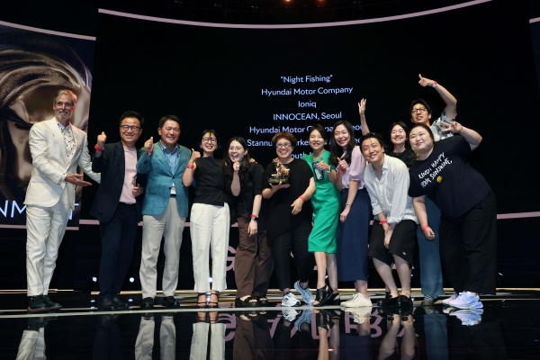 2025 칸라이언즈 엔터테인먼트 라이언즈 그랑프리를 수상한 이노션. ©Cannes Lions