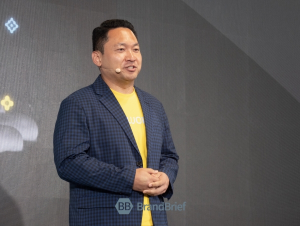 2025 칸라이언즈 무대에 선 김경신 파울러스 대표. ©프랑스 칸 = 이준원 기자