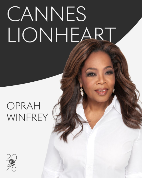 2026 라이언하트 수상자로 선정된 오프라 윈프리(Oprah Winfrey). ⓒ칸라이언즈